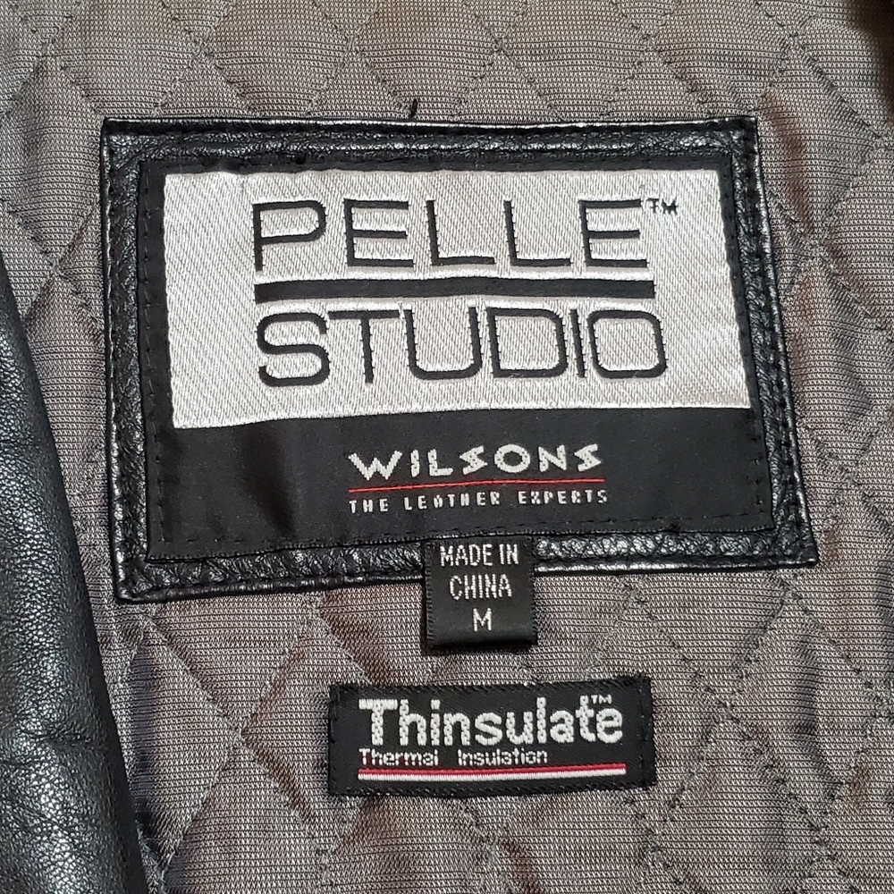 Wilsons Leather Women's Black Belted Jacket - Picture 5 of 9